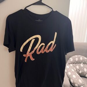 Black T-Shirt with 'Rad' Graphic